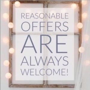 Offers welcome!  No lowball offers please.